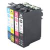 4 Colors Ink Cartridge Inkjet Printer Cartridge Replacement for Expression Black Cyan Magenta Yellow