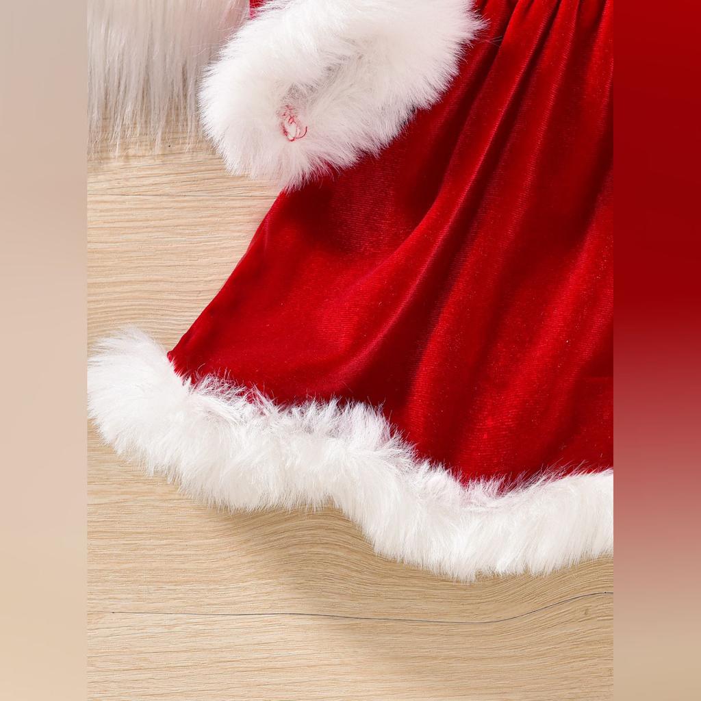 Рождественский комбинезон-платье костюм