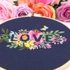 1Pcs Love Flower Embroidery DIY Handmade Material Package (Including Tools), for Beginners To Practice Embroidery Enthusiasts, Gifts for Friends