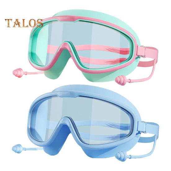 2 шт. Детские очки для плавания, противотуманные, с большой оправой, с защитой от ультрафиолета, герметичные очки для бассейна для мальчиков и девочек