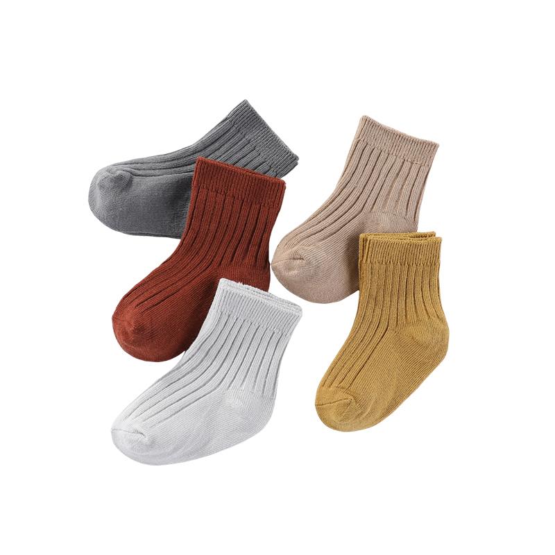 KIDDIEZOOM 5 пар тонких хлопковых носков-поло для маленьких мальчиков и девочек, детские короткие носки для малышей 0-12 месяцев, нескользящие летние дышащие детские носки