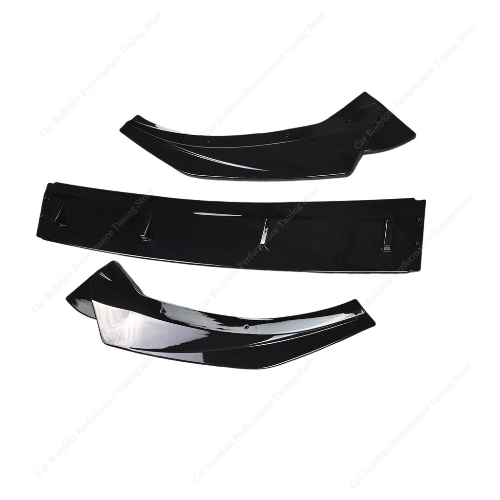 Maxton Style ABS Car Front Bumper Lip Spoiler Splitter Diffuser For Peugeot Partner III Van 2018-2023 Pre-Facelift Bodykits