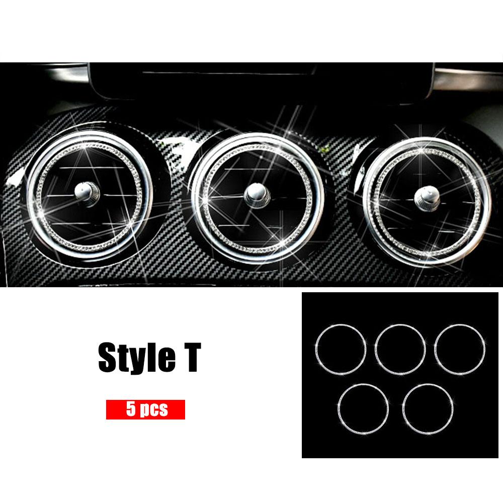 Для Mercedes Benz GLC 253 2015-украшение центральной консоли, ремонт, украшение в виде кольца с кристаллами и бриллиантами, внутренние молдинги