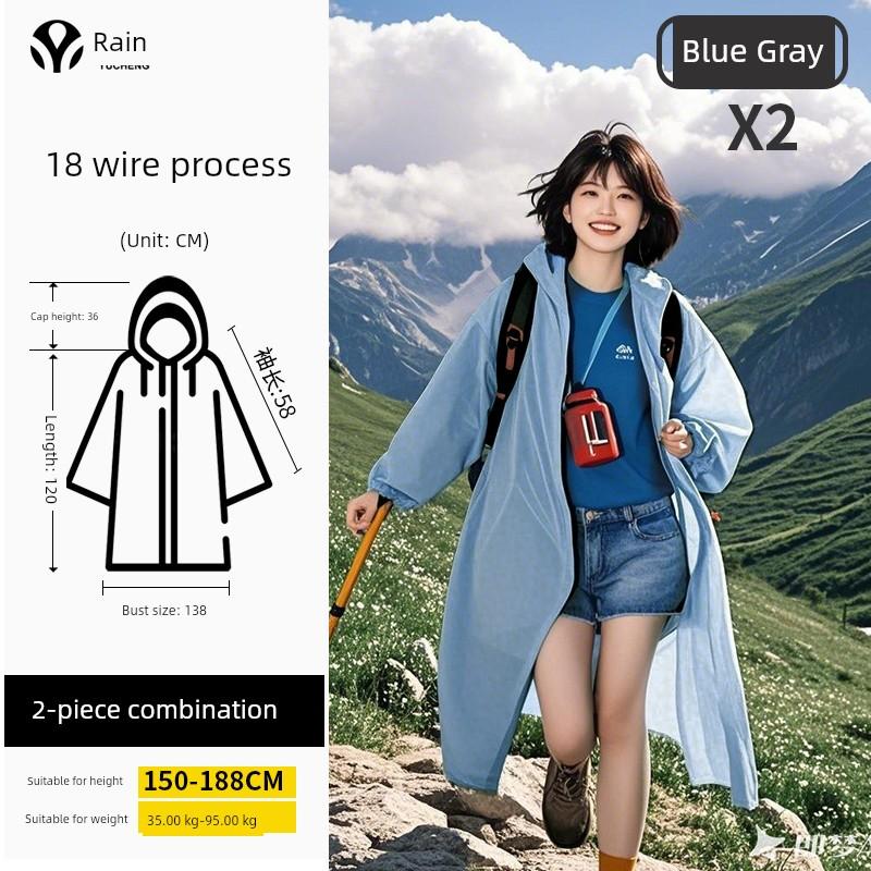 Portable Thickened Kids Raincoat for School Travel