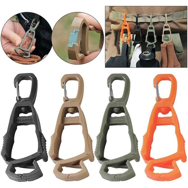 Xiaomi 4PCS-360 ° Rotatable Multifunctional Portable Z-shaped Clip, Outdoor Backpack Vertical Hanging Clip