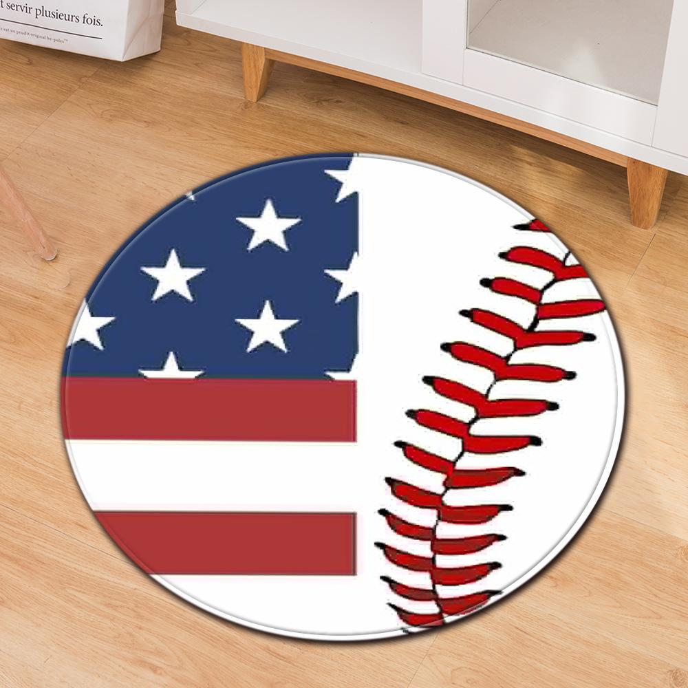 Коврик для гостиной, коврик для компьютерного стула, круглый противоскользящий современный креативный ковер с принтом пчелиных часов, детский ковер для спальни