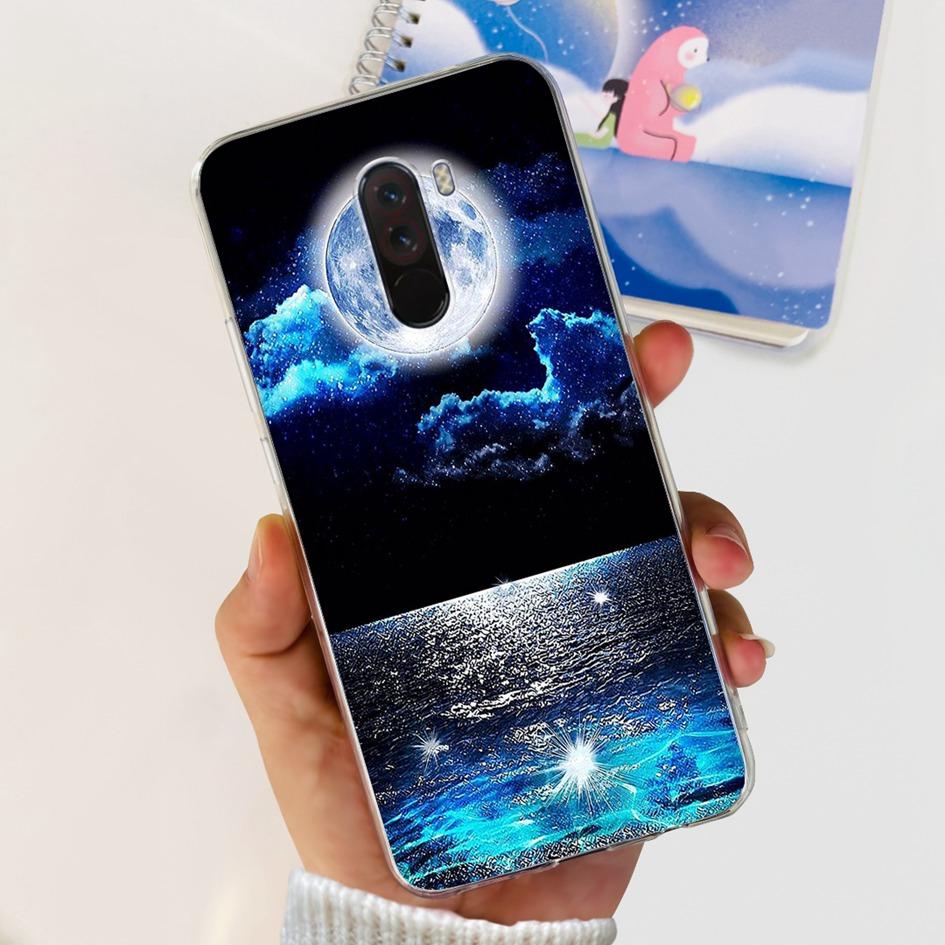 6,81" Чехол для Xiaomi Mi Pocophone F1 Силиконовая задняя крышка Модный ТПУ чехол для телефона Для Xiaomi Poco F1 Чехлы PocofoneF1 Мягкий бампер