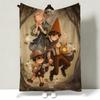 Anime OOver TThe GGarden WWall Throw Soft Warm Flannel Throw Blanket Multiuse for Sofa Bed Office Nap