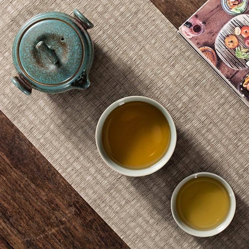 Набор ручной работы кунг-фу керамический чайник и чайная чашка для путешествий, офиса, гостиной, кемпинга - портативный и креативный подарок