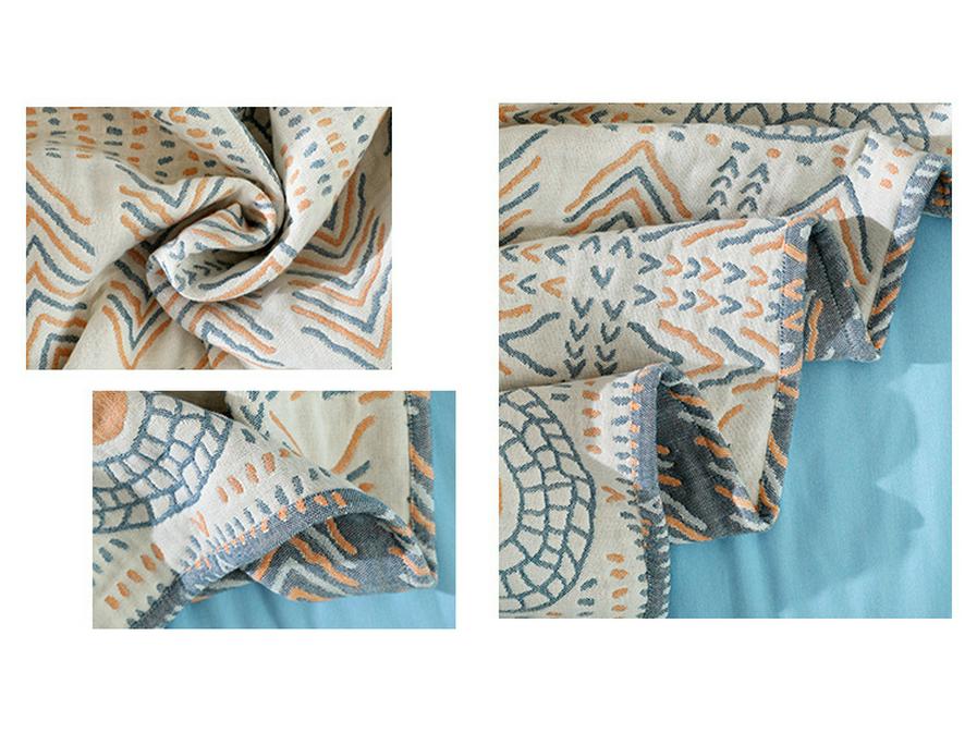 Bohemian Cotton Sofa Cover: Four Seasons Gauze Blanket & Cushion Quilt