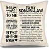 to My Bonus Daughter Gift Ideas Throw Pillow Covers for Bonus Daughter from Bonus Mom Bonus Dad Birthday Graduation Thanksgiving