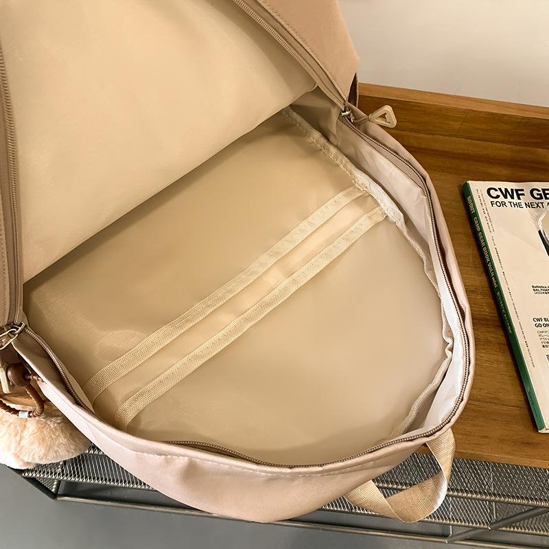 Школьный рюкзак 2025 новый милый мультяшный рюкзак в стиле инс, повседневный простой рюкзак для прогулок, легкий универсальный школьный рюкзак