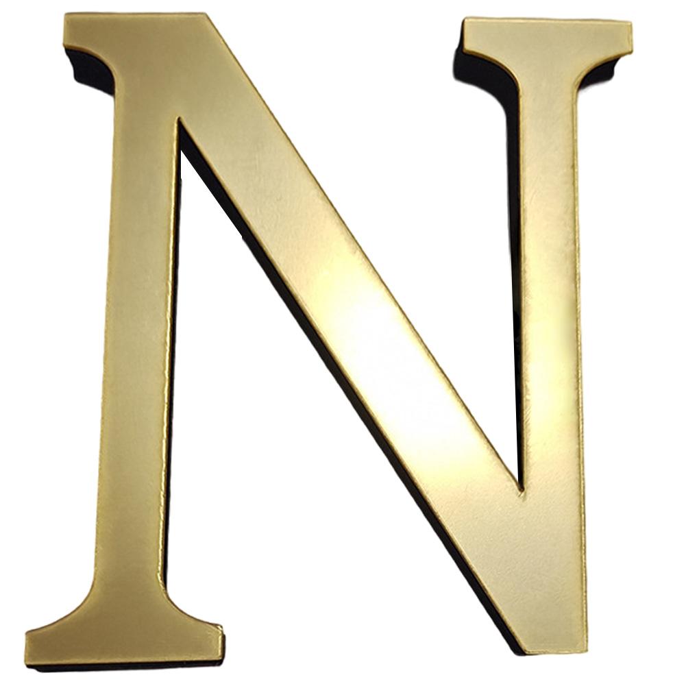 20см 3D Акриловые Английские Буквы Наклейки на Стену Декоративные Буквы Настенные Украшения Золотой Алфавит Настенные Орнаменты для Настенного Искусства