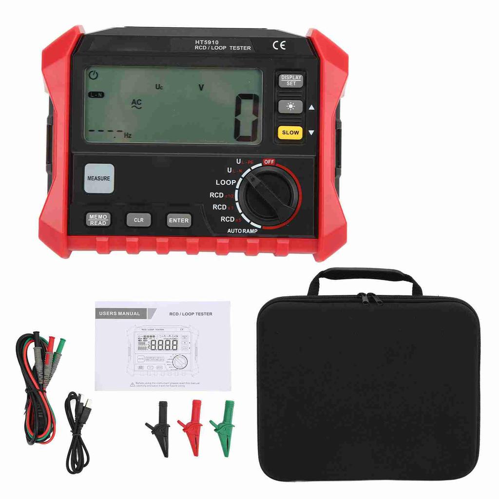 Digital Insulation Resistance Tester RCD Loop Test Multifunctional Full Auto Range Electrical