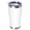 DOMICARE 20oz Tumbler with Stainless Steel Tumblers Double Vacuum Insulated Coffee Travel Powder Coated White Lid, Bulk, Walled, Mug, Tumbler,
