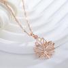 Золотой цвет кленовый лист кулон модное женское ожерелье элегантная волнистая цепочка ювелирные изделия