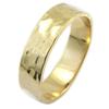 Gold Plated Ring 'Cleopatra' Hammered Gold - 5 Mm