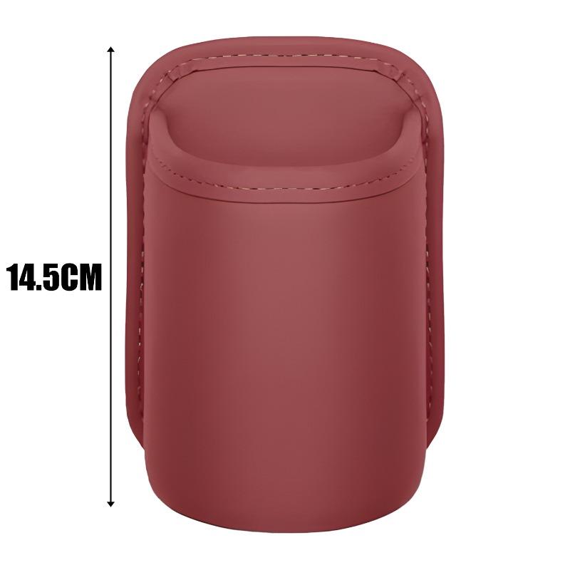 Auto Back Seat Cup Holder Organizer PU Leather Automotive Drink Rack Storage Bin Car Interior Accessories Car Door Cup Holder