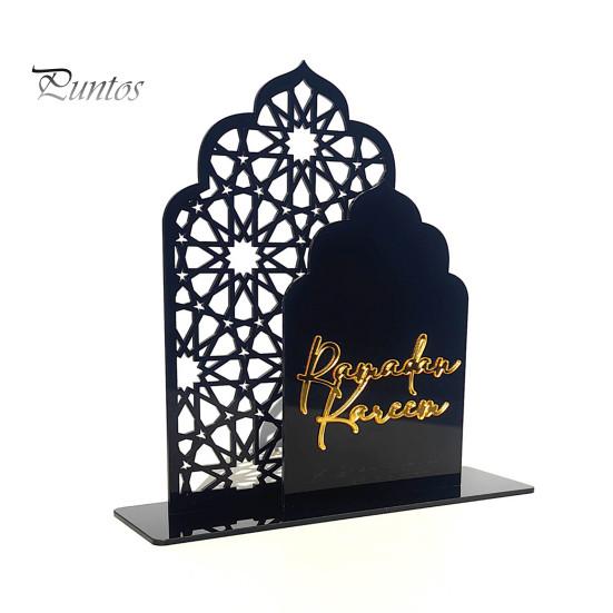 Знак для стола Ид, стоящее украшение на Рамадан, акриловое украшение Мубарак для домашней вечеринки Ид, центральное украшение для камина