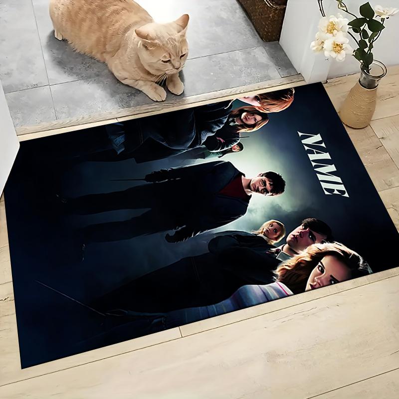 Custom Name "Harry Potter White Owl" Carpet Rug Customizable Soft Washable Anti-Slip Home Living Room Sofa Mats Personalized Rug. 090976