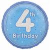 Unique Party Фольгированный шар Prism на 4-й день рождения