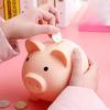 1 Pcs Cute Piggy Bank Coin Bank for Boys and Girls Children's Plastic Shatterproof Money Bank Children's Toy Gift Savings Jar
