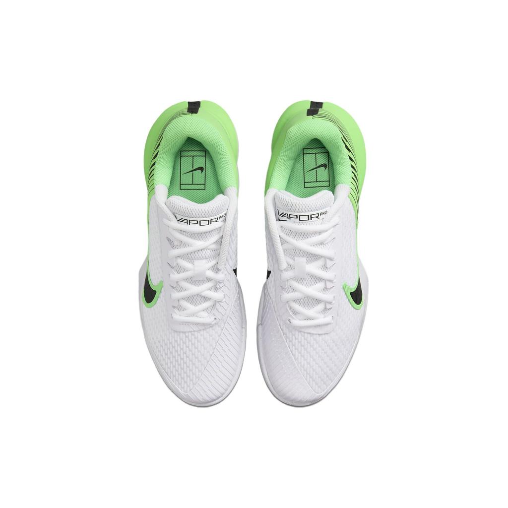 Nike Court Air Zoom Vapor Pro 2 HC White Poison Green Women Sneakers Black DR6192-105