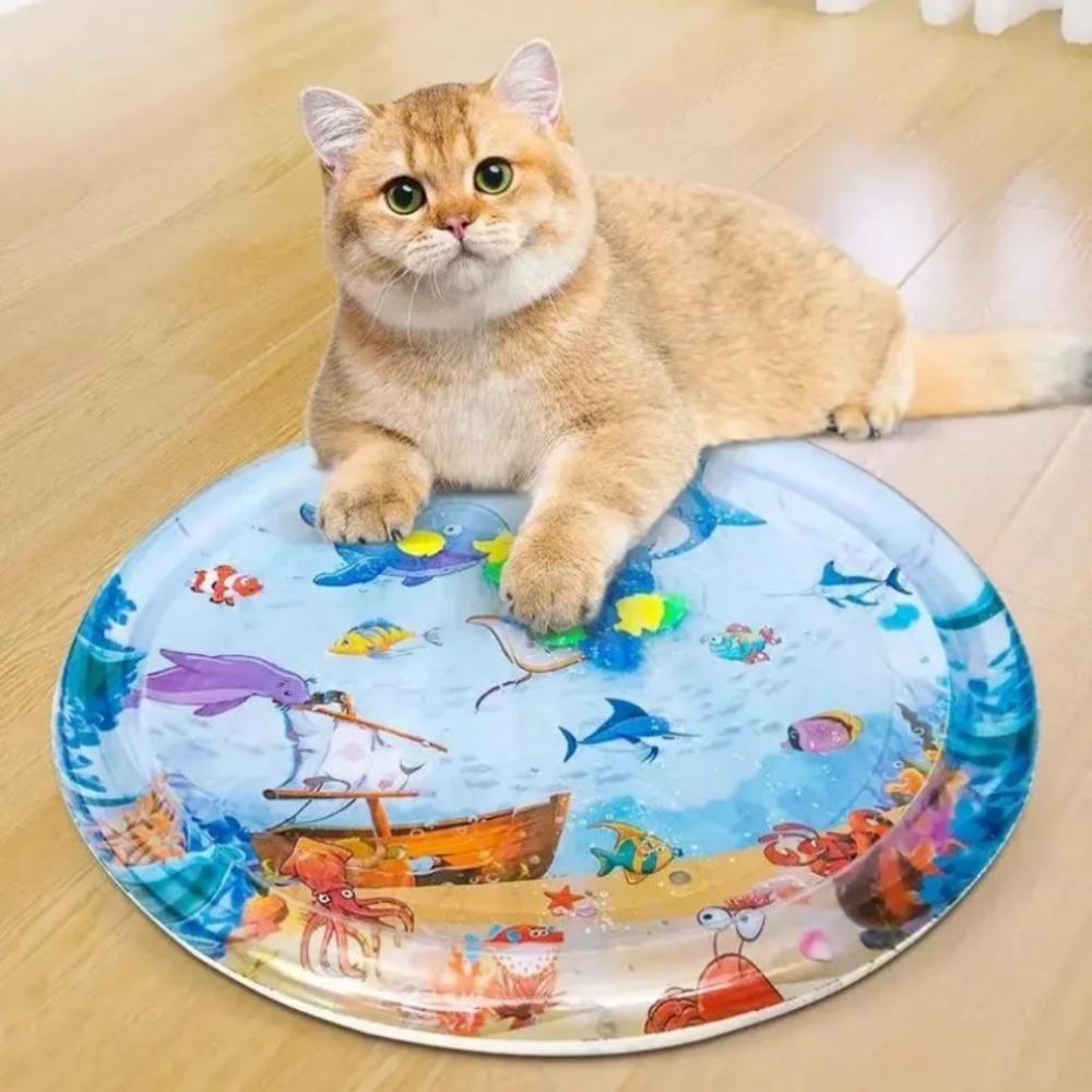 Sensory Water Mat Thickened Sensor Play Water Sensor Cat Mat Pet Supplies Cleaning Cooling Mat Summer Cat Pets Accessories
