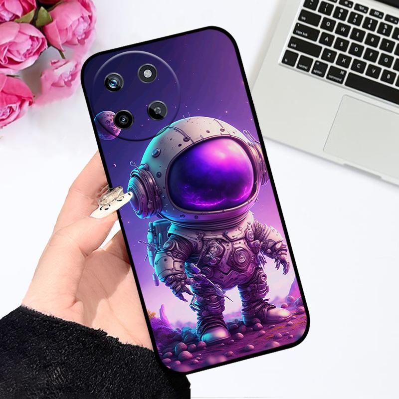 Чехол для Realme 11 4G 5G Цветочный Рисунок Мягкий Силикон ТПУ Чехол для Телефона Для Realme 11 Pro+ Para 11 Pro Plus Бампер Мультяшный Милый