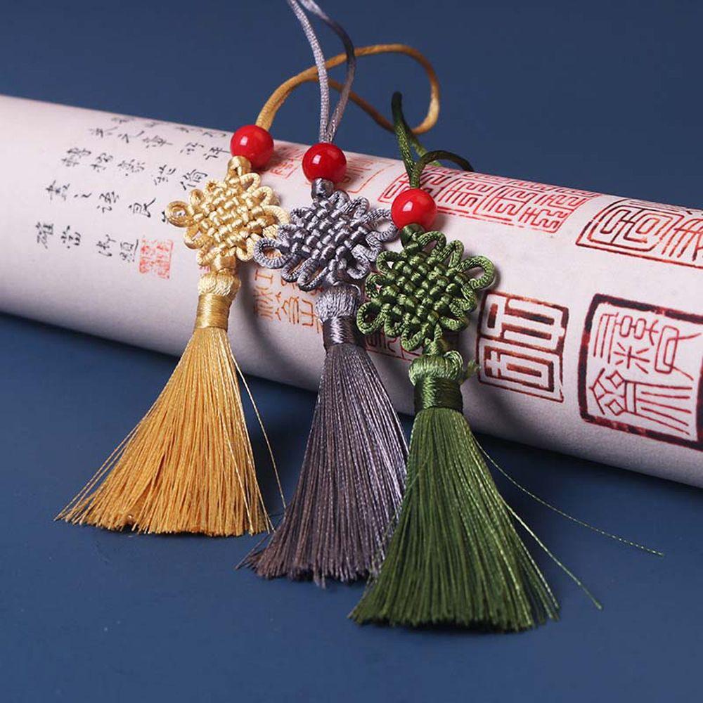 Accessories Chinese Knot Pendant Chinese Knot Silk Tassel Pendant Curtain Charms Tassel DIY Craft