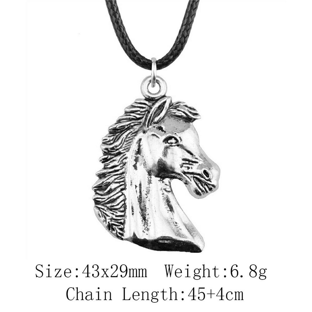 Новинки Чокеры Ожерелья Для Женщин Ожерелье С Слоном И Лошадью Кожаная Цепочка 45см Сувенирные Подвески На Шею