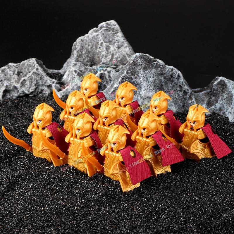 Movie Series Orc Uruk-hai Army Action Figures Mini Bricks Doll Assemble Building Blocks MOC DIY Toys for kid gift