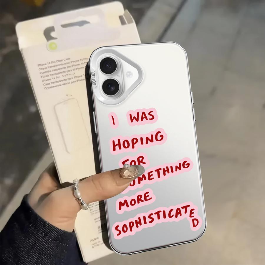 Задняя крышка чехол для телефона для iPhone 17 Pro Max 14 Air XR 11 12 15 Plus 16 XS 13 Pro Буква