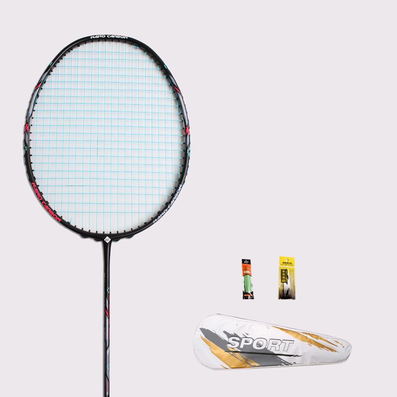 23 фунта бадминтонная ракетка углеродное волокно мужчина женщина взрослый высокая эластичность прочная основная ракетка для атаки защита Соревновательный уровень