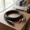 Plug and Play Мини DIN 9-контактный на 3,5 мм Кабель Гибкий DIN на 3 Кабеля Подключение Динамика