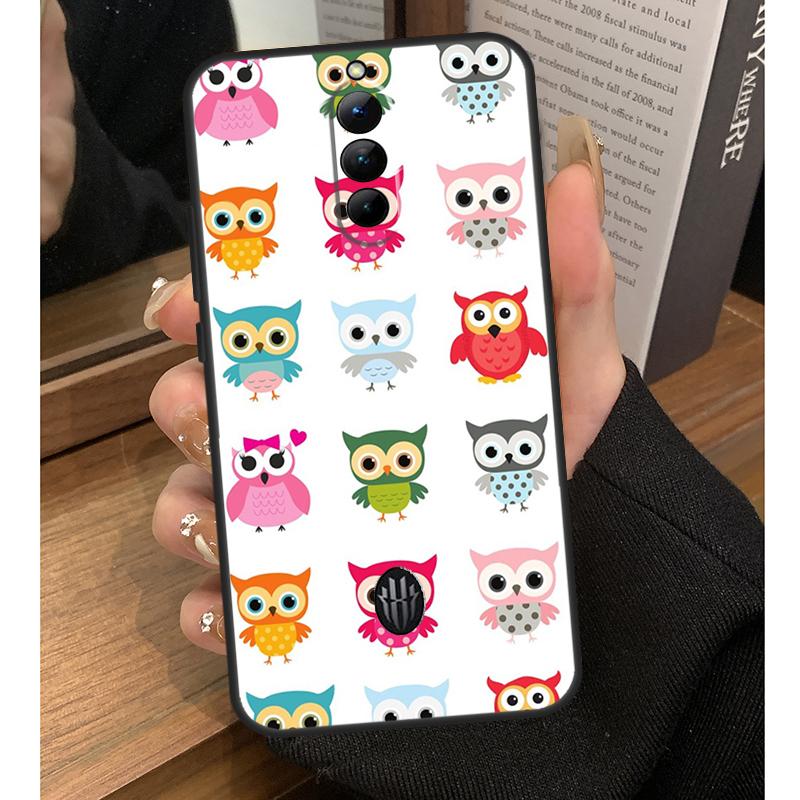 Cute Owls Case For Nubia Red Magic 10 9 8 Pro Plus 6 7 6S 7S Pro 6R 5G RedMagic 8S 9S Pro Plus Coque