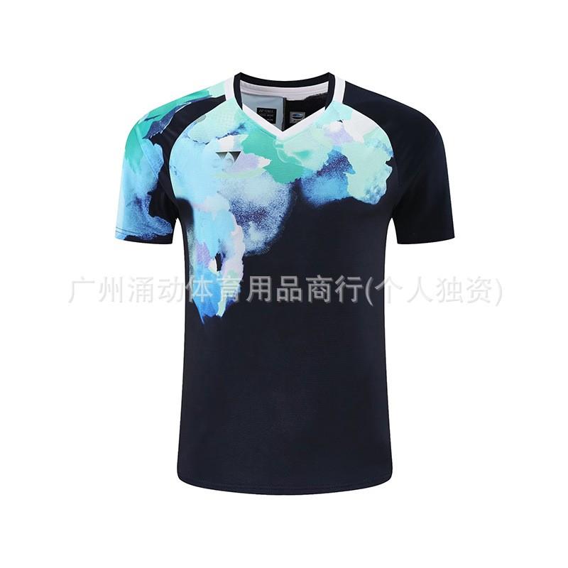 Unisex Badminton Sport T-Shirt Quick-Dry Breathable Athletic Top Men Women Couples Training Match Wear