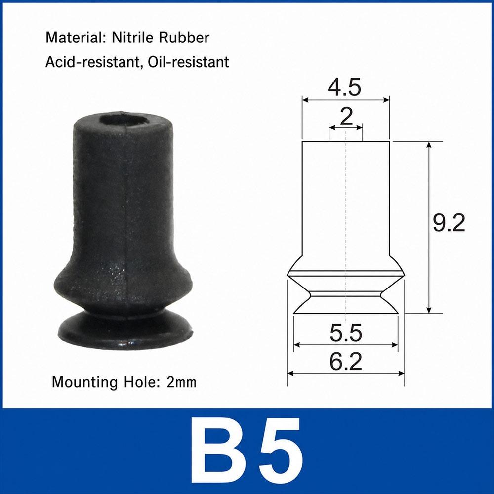 1Pcs Silicone Vacuum Suction Cup Industrial Vacuum Chuck for Injection Molding Machine Manipulator