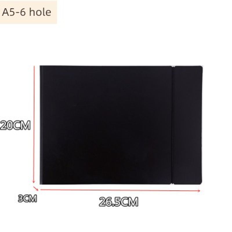 Horizontal Folder Punch Folder A3/A4/B5/A5 Flip Loose-Leaf Binder Folder VAT Invoice Test Paper Clip