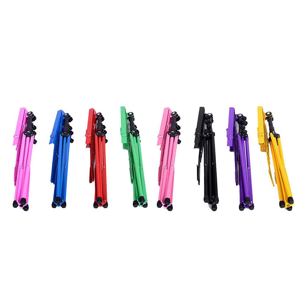 Высококачественная металлическая складная подставка для нот, держатель, тренога, складная, нескользящие резиновые ножки, регулируемая подставка для нот