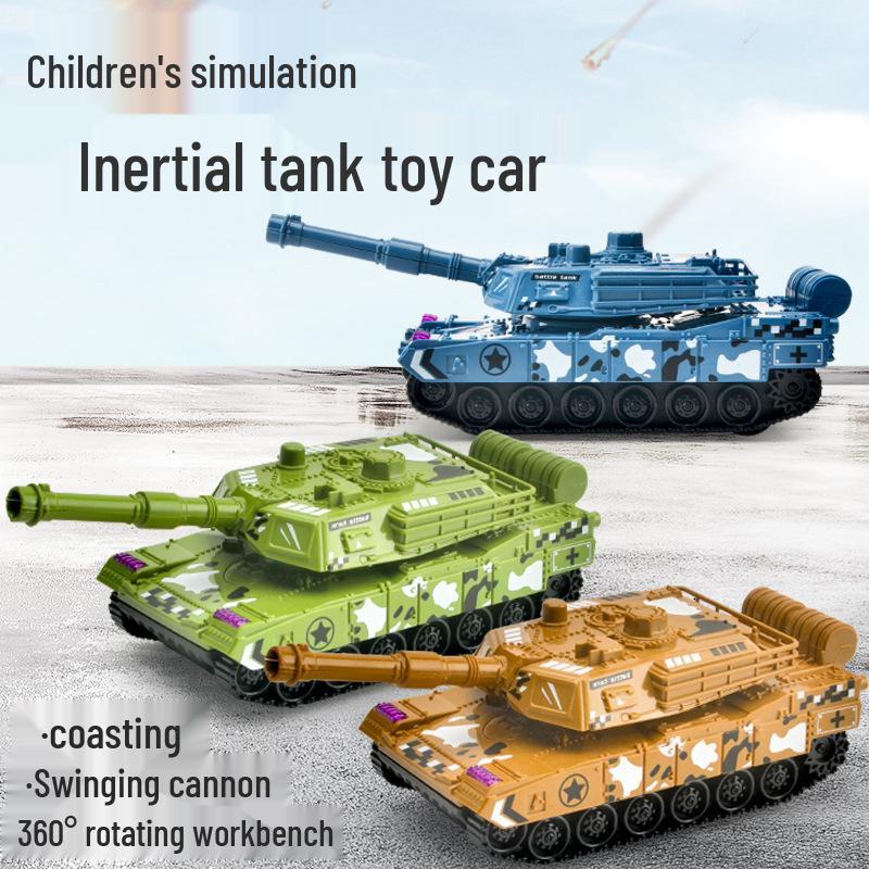 Children's Inertial Military Tank Toy