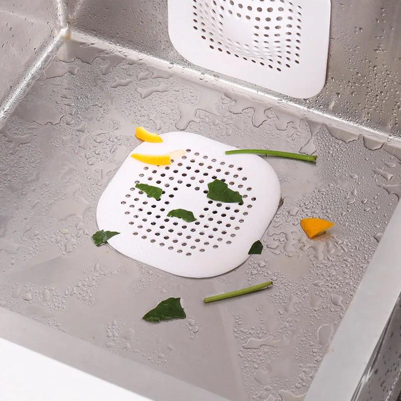 Hair Catcher Filter Sink Anti-blocking Strainer Bathtub Shower Floor Silicone Stopper Cover Kitchen Accessories