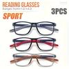 3 шт. Модные Классические Женские Очки для Чтения Легкие Удобные Компьютерные Очки для Чтения +1.0X до +4.0X Увеличение