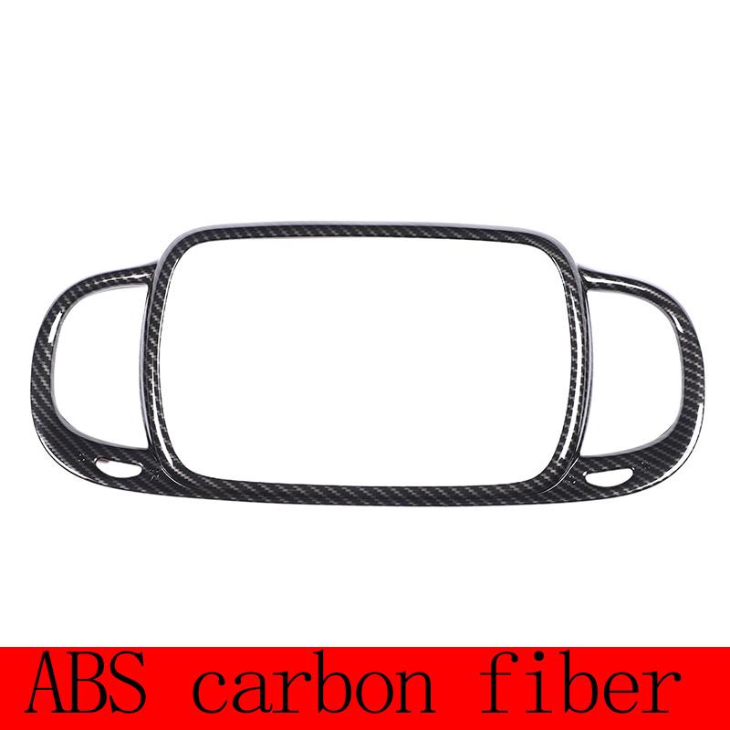 ABS Black For Fiat 500 2016-2025 Car Center Console Air Outlet Navigation Screen Frame Sticker Car Interior Accessories
