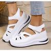 Fashion Women's Shoes 2025 Hot Sale Closed Toe Women's Sandals Rome Casual Sandals Women Hollow Platform Wedges Plus Size Shoes Female