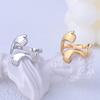 Embracing the Ring with Both Hands Women's Fashion Personality Irregular Opening Ring Creative Palm and Index Finger Ring