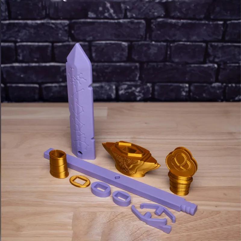 K-Pop Охотник на демонов Руми Косплей Меч Кино Костюм Аксессуары Каваи Длинный Нож Фиолетовый Меч Рождественский Реквизит для Ролевых Игр Подарок