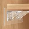 1Pcs Adhesive Shelf Support Pegs For Kitchen Bedroom Closet Cabinet Shelf Support Clips Wall Hanger Sticker Bracket Holder