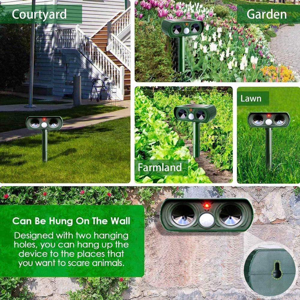 Solar Dog Cat Deterrent Waterproof Pest Repeller New Infrared Cat Repeller Outdoor