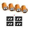 Car Interior Epoxy Logo Sticker Metal Wheel Tire Valve Cover For Volkswagen GTI Golf R Passat CC Lavida Sagitar Scirocco Tiguan